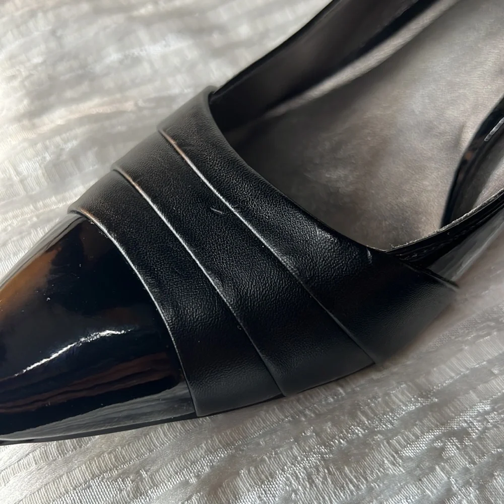 Kelly & Katie Black Patent Leather Stiletto Shoes / Heels Size 8.5, 3” Heel - Picture 11 of 16